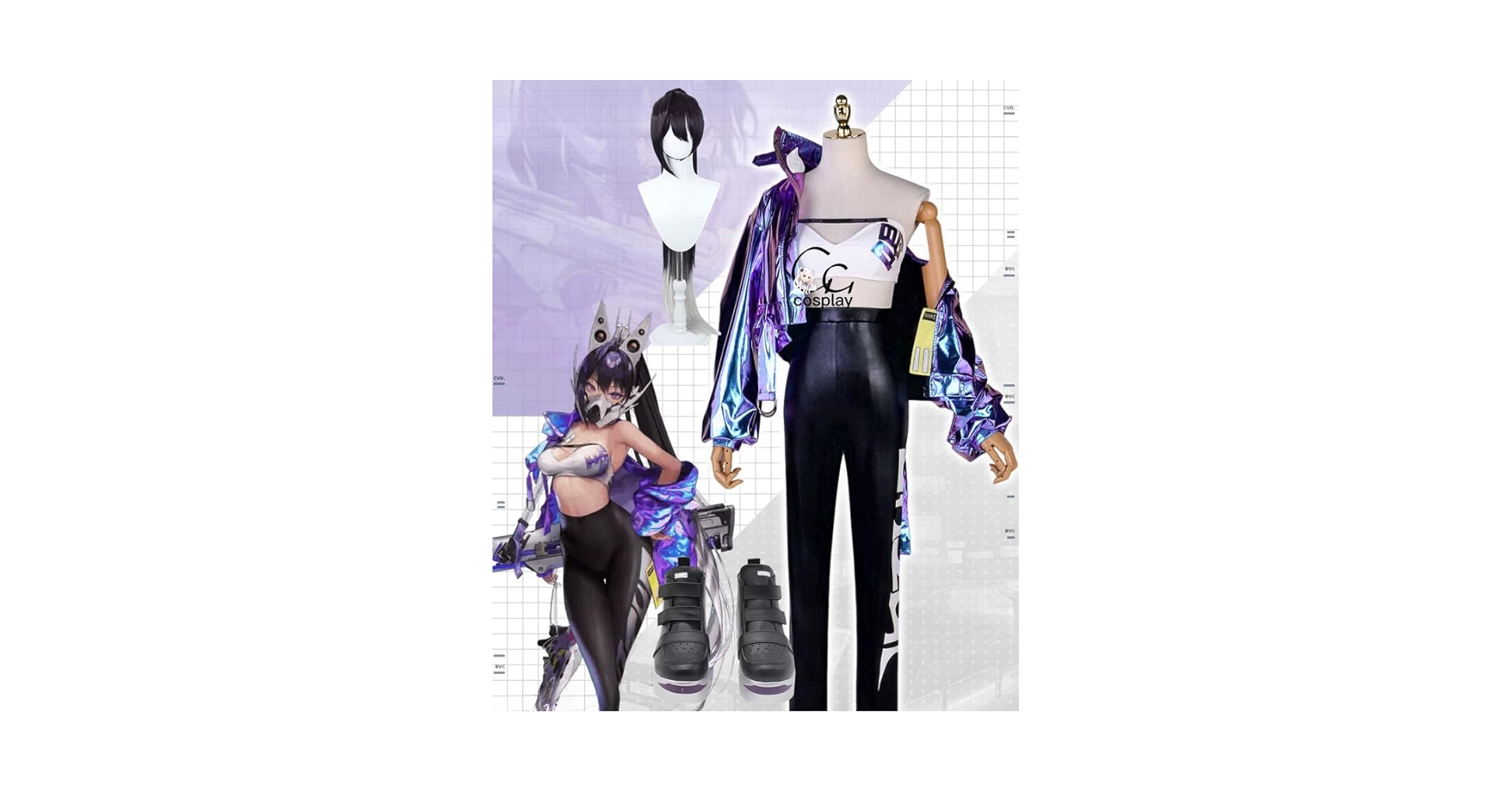 勝利の女神 NIKKE シンコスプレ衣装　フルセット+道具 勝利の女神：NIKKE 衣装】 シン コスプレ衣装 コスチューム